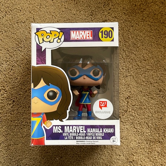 Funko Pop Ms.Marvel Kamala Khan Walgreens exclusive MIB
